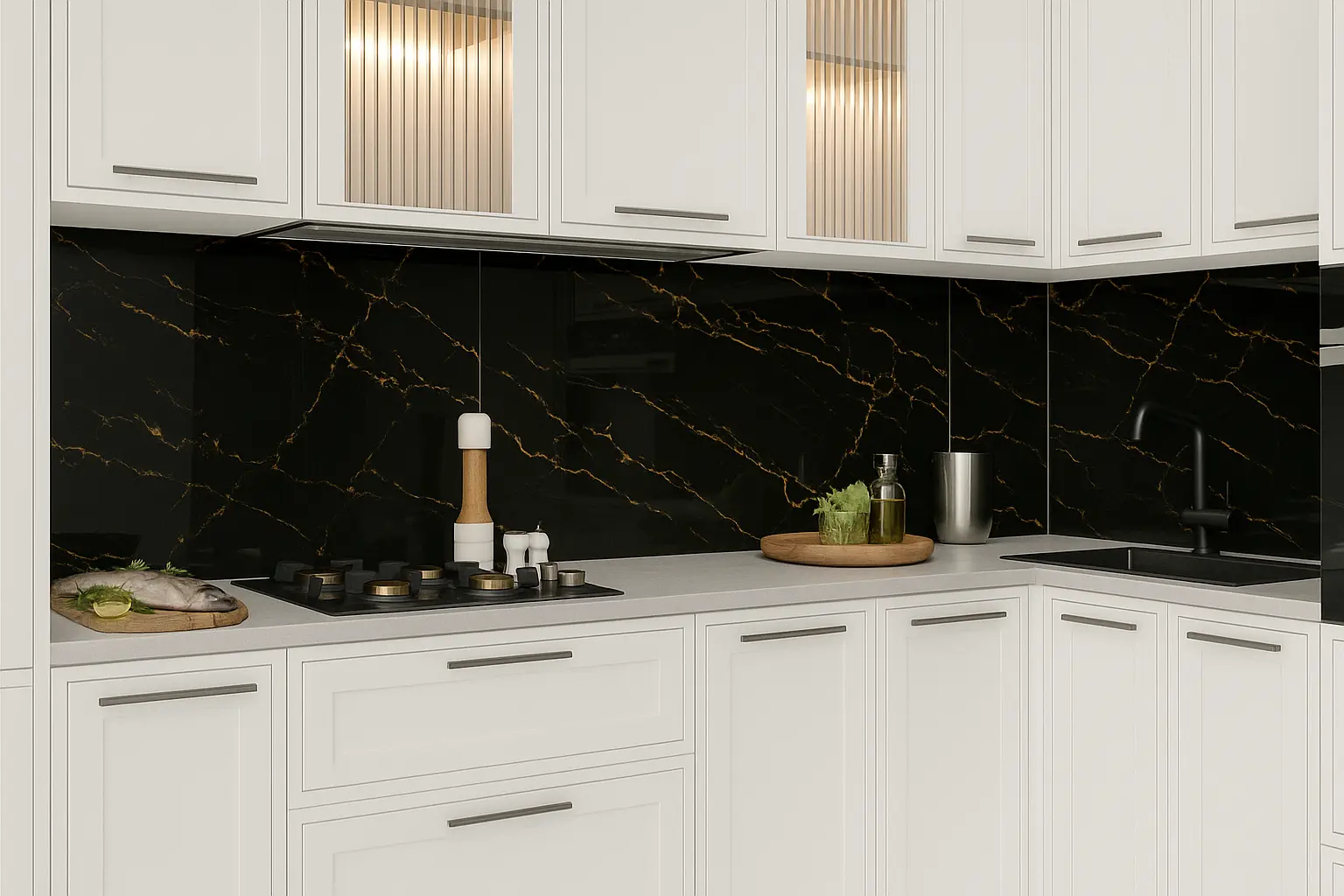 جدیدترین مدلهای سرامیک آشپزخانه سفید