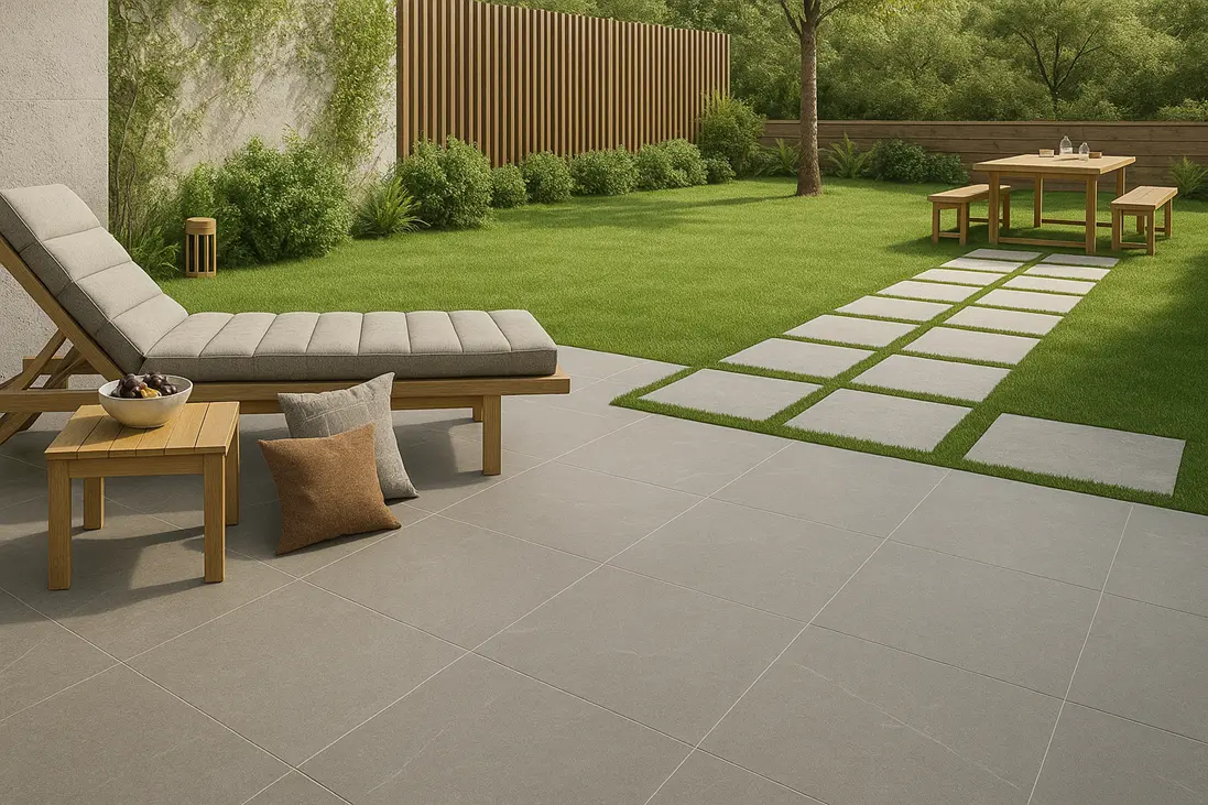 سرامیک طرح بتن برجسته برای حیاط