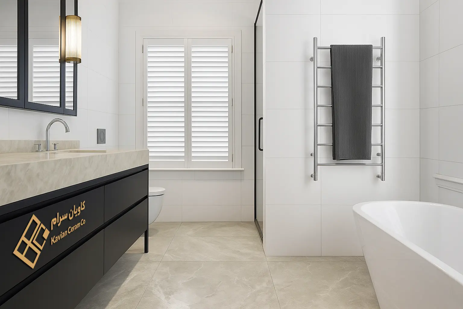 کاشی کف سرویس بهداشتی 