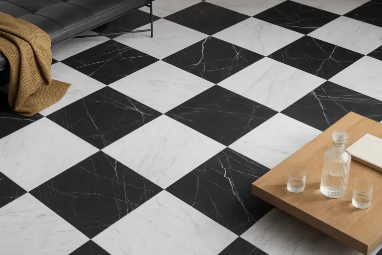 سرامیک کف سیاه و سفید